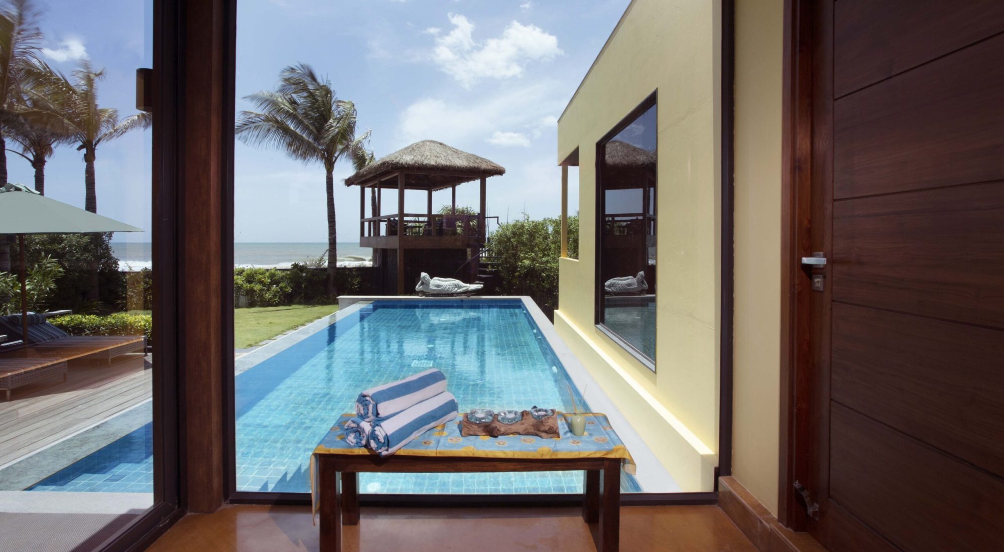 Living room - Pool view - Beach view - Villa Waves - TYA Getaways - ECR - Chennai